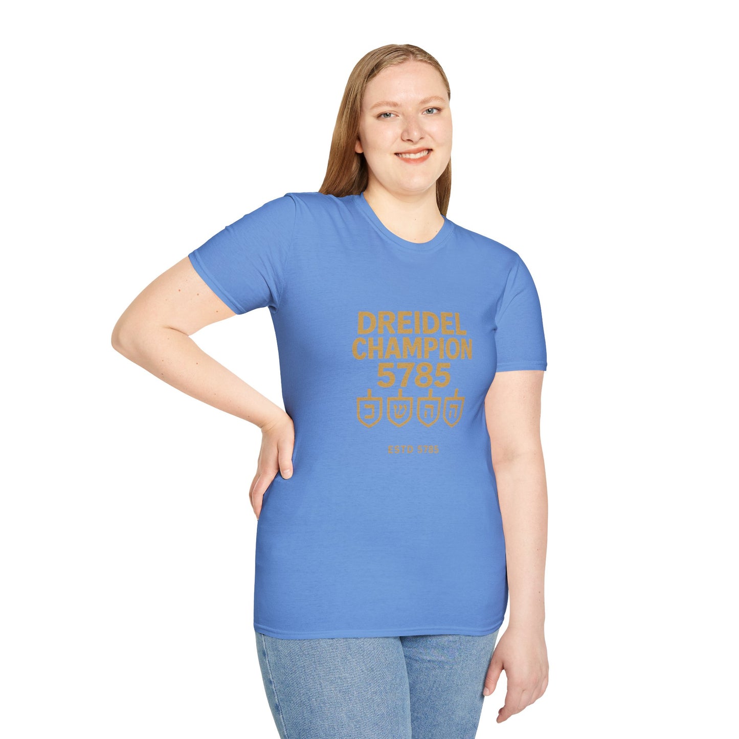 Dreidel Champion - Unisex soft T-shirt, Perfect Gift for Hanukkah