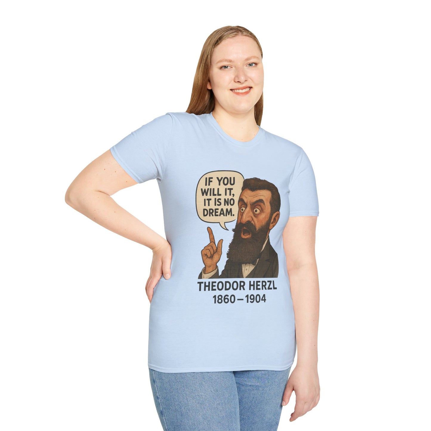 Theodore Herzl - Unisex soft T-shirt, Perfect Gift for Friends