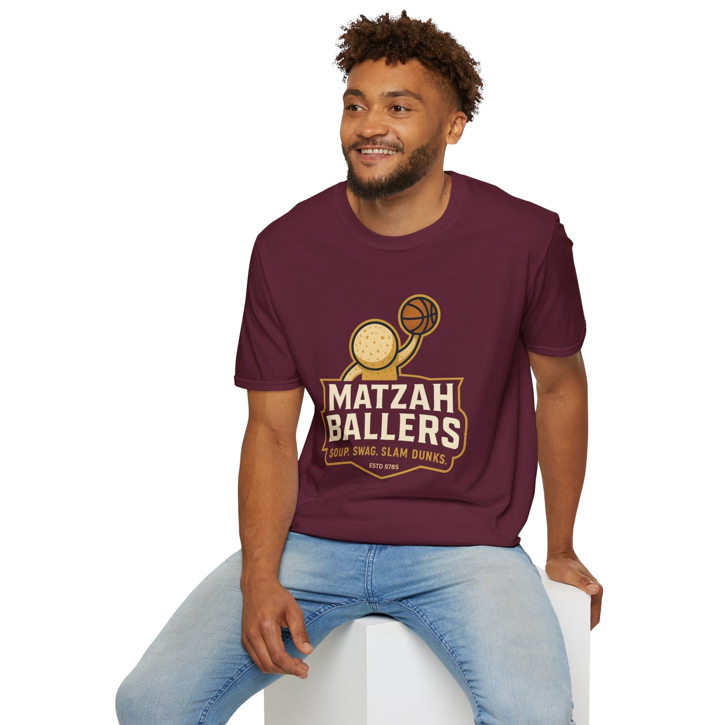 Matza Ballers - Unisex soft T-shirt, Perfect Gift for Friends