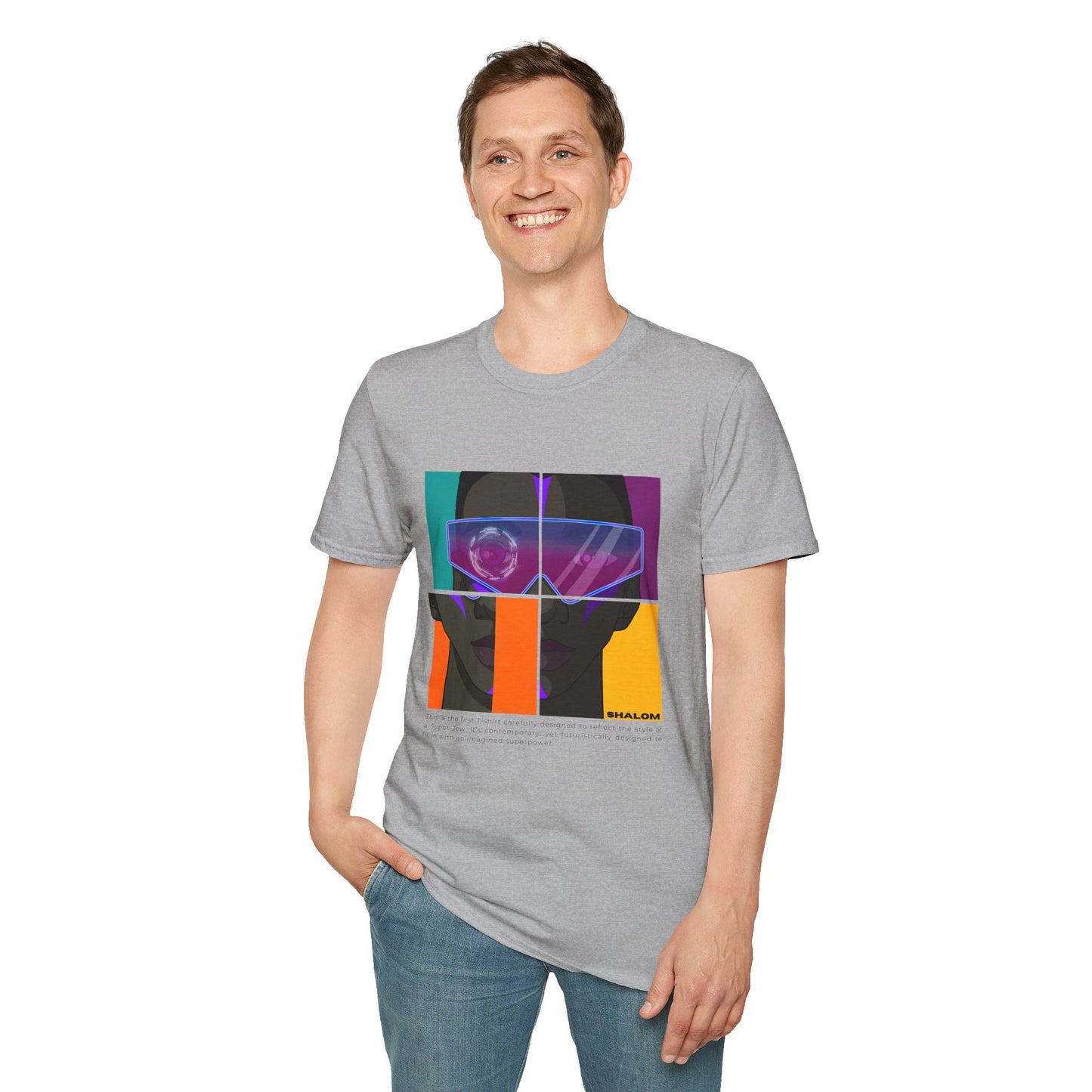 Shalom Future - Unisex soft T-shirt, Cool Streetwear for Summer