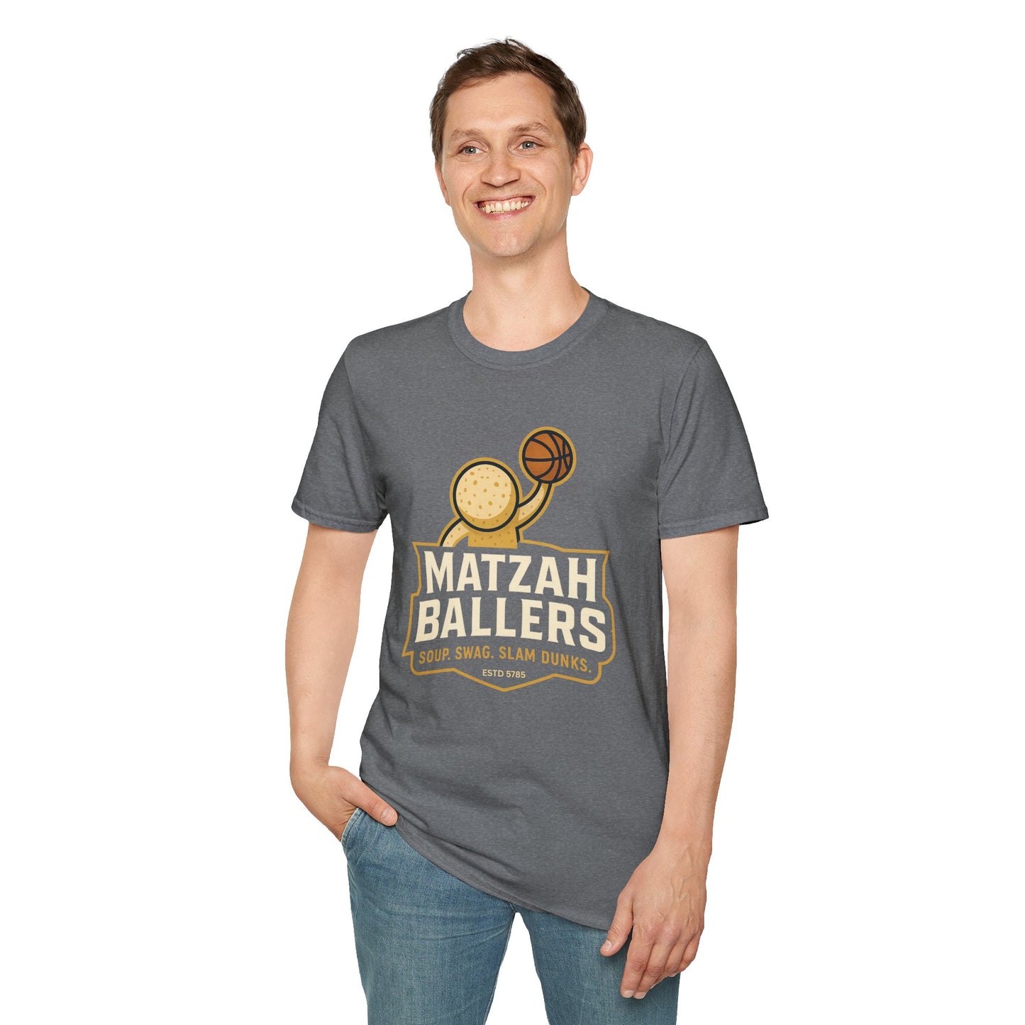 Matza Ballers - Unisex soft T-shirt, Perfect Gift for Friends