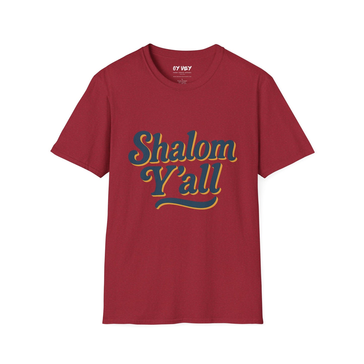 Shalom Yall - Unisex soft T-shirt, Perfect Gift for Friends