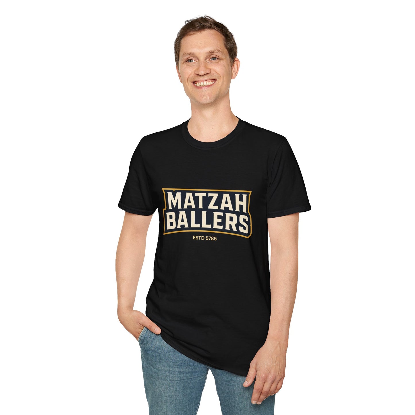 Matza Ballers 3 - Unisex soft T-shirt, Perfect Gift for Friends