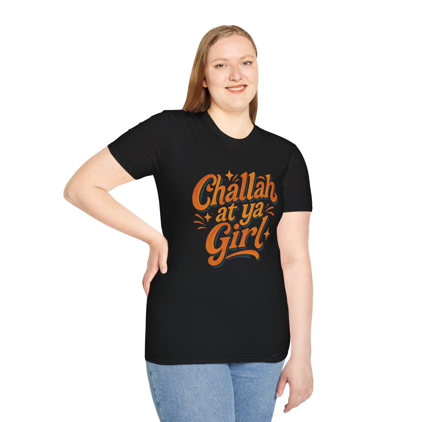 Challah At Ya Girl - Unisex soft T-shirt, Perfect Gift for Challah Bake
