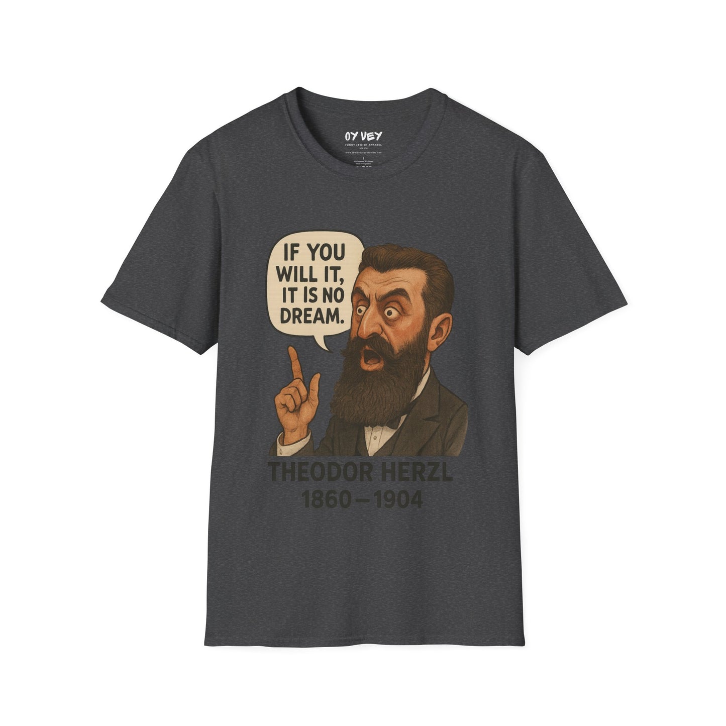 Theodore Herzl - Unisex soft T-shirt, Perfect Gift for Friends