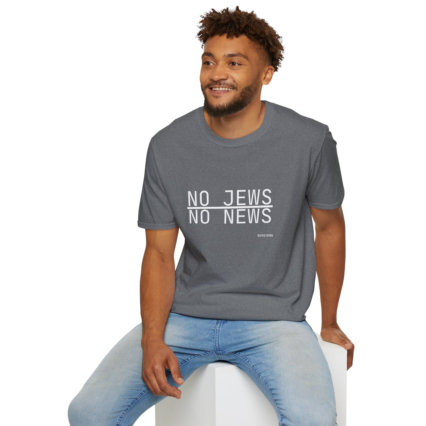No Jews, No News - Unisex soft T-shirt, Perfect Gift for Friends