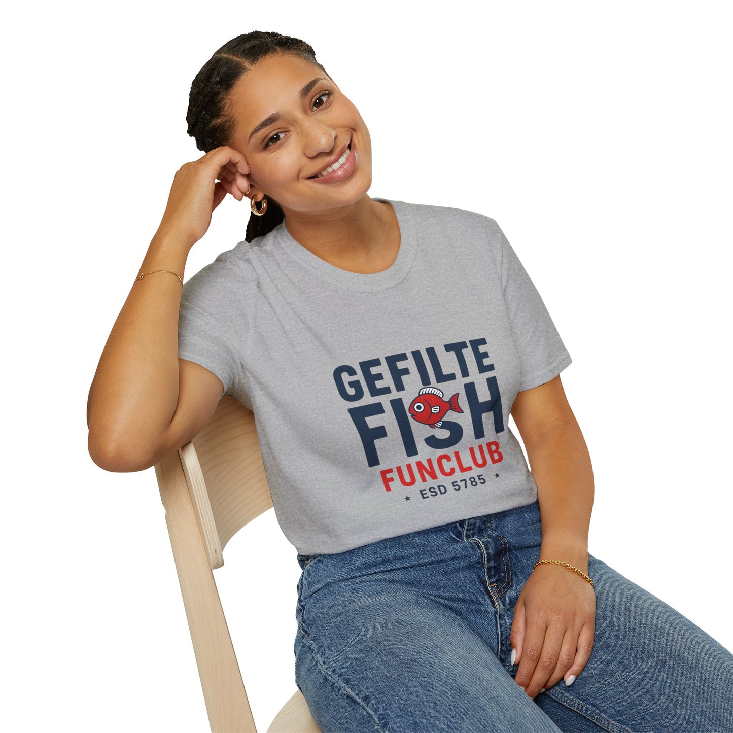Gefilte Fish Fun Club 2 - Unisex soft T-shirt, Perfect Gift for Friends