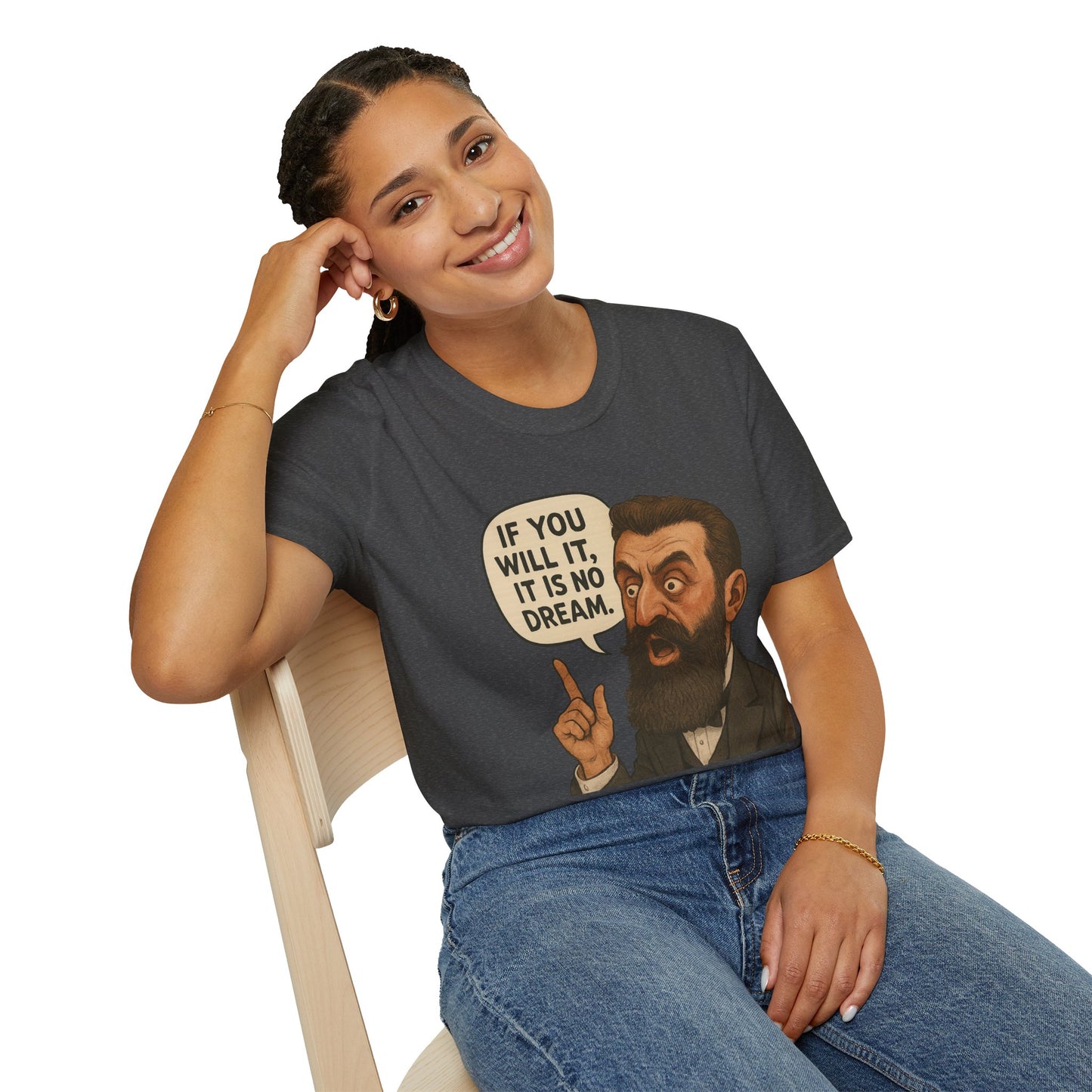 Theodore Herzl - Unisex soft T-shirt, Perfect Gift for Friends