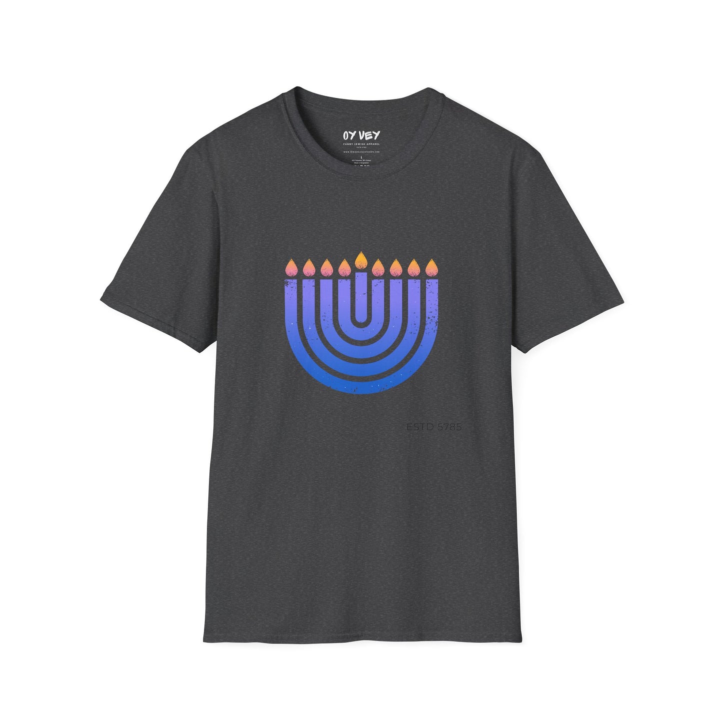 Chanukkiah - Unisex soft T-shirt, Perfect Gift for Chanukkah