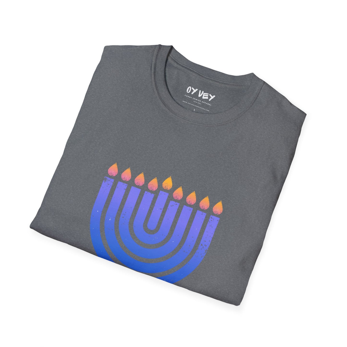 Chanukkiah - Unisex soft T-shirt, Perfect Gift for Chanukkah
