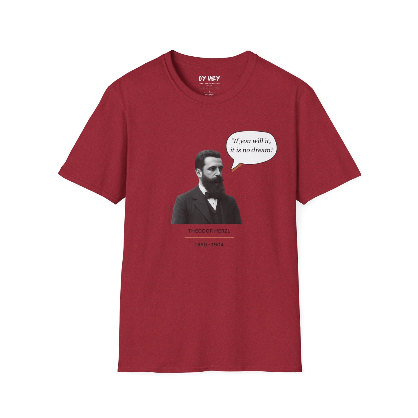 Theodore Herzl - Unisex soft T-shirt, Perfect Gift for Friends