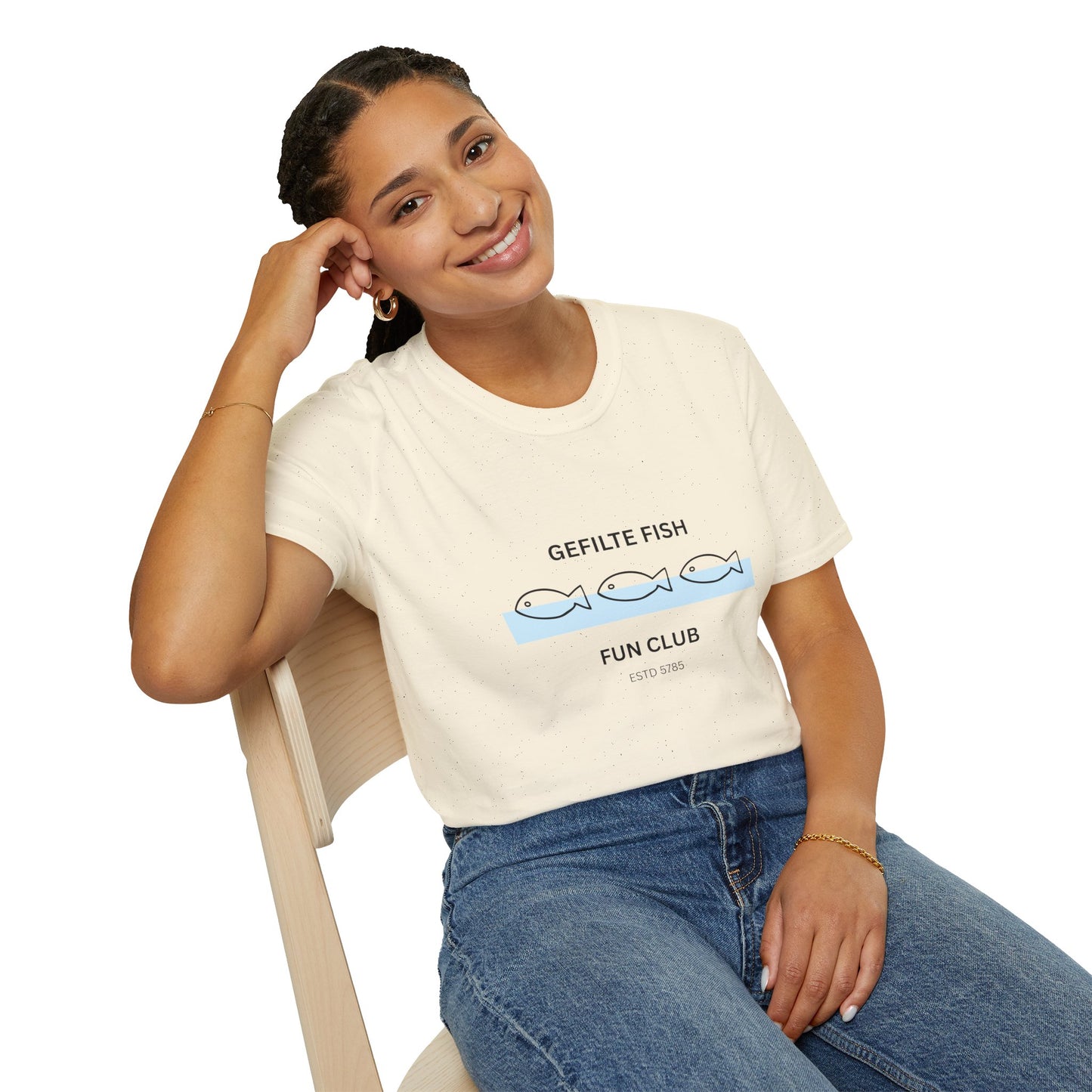 Gefilte Fish Fun Club 2 - Unisex soft T-shirt, Perfect Gift for Friends