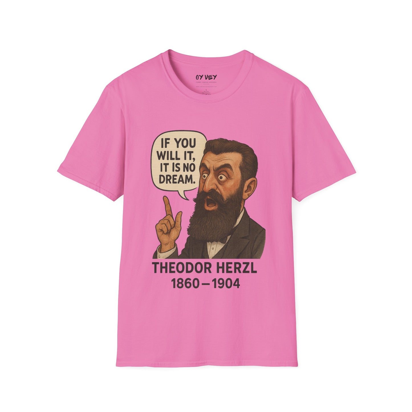 Theodore Herzl - Unisex soft T-shirt, Perfect Gift for Friends