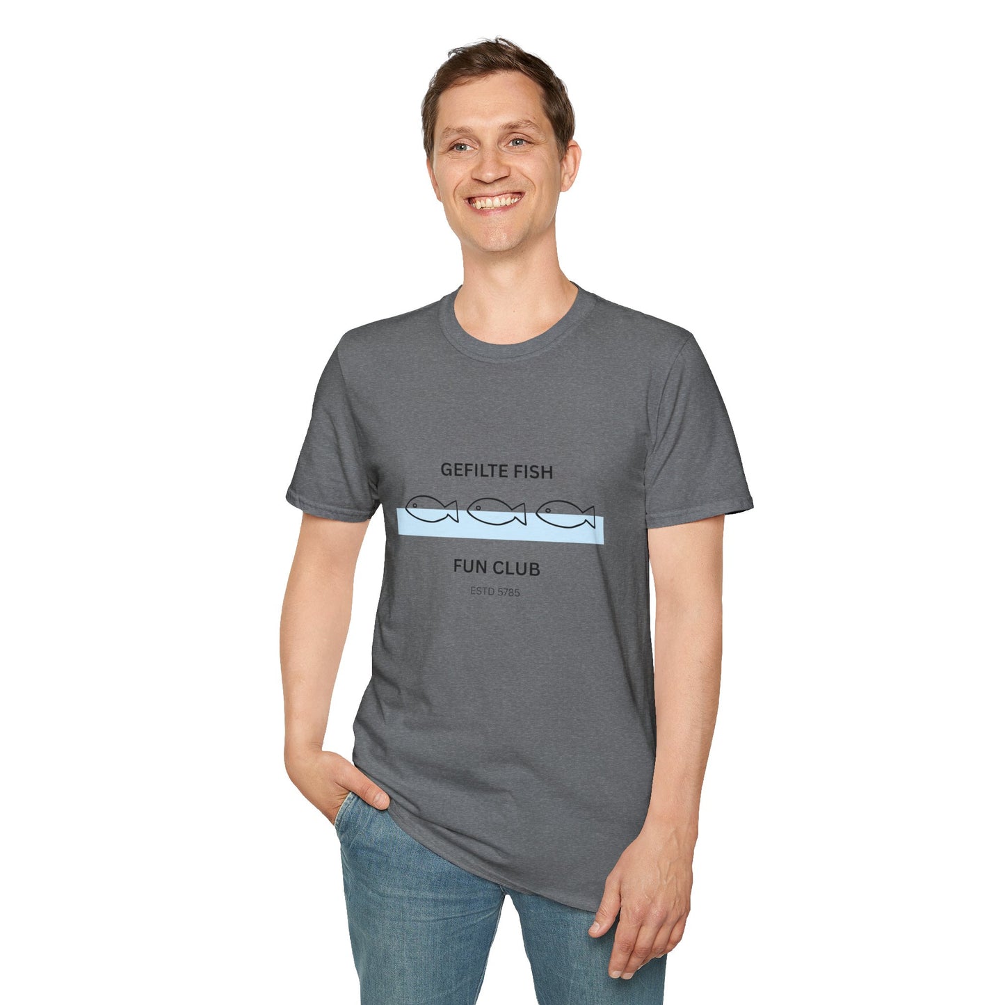 Gefilte Fish Fun Club 2 - Unisex soft T-shirt, Perfect Gift for Friends