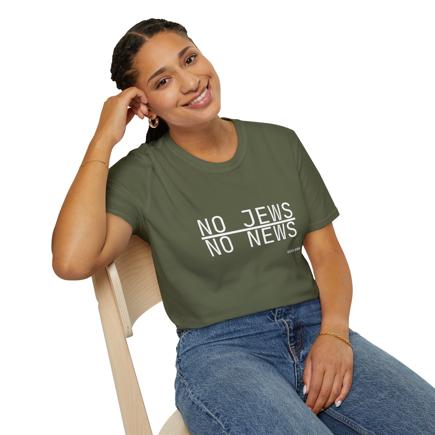 No Jews, No News - Unisex soft T-shirt, Perfect Gift for Friends