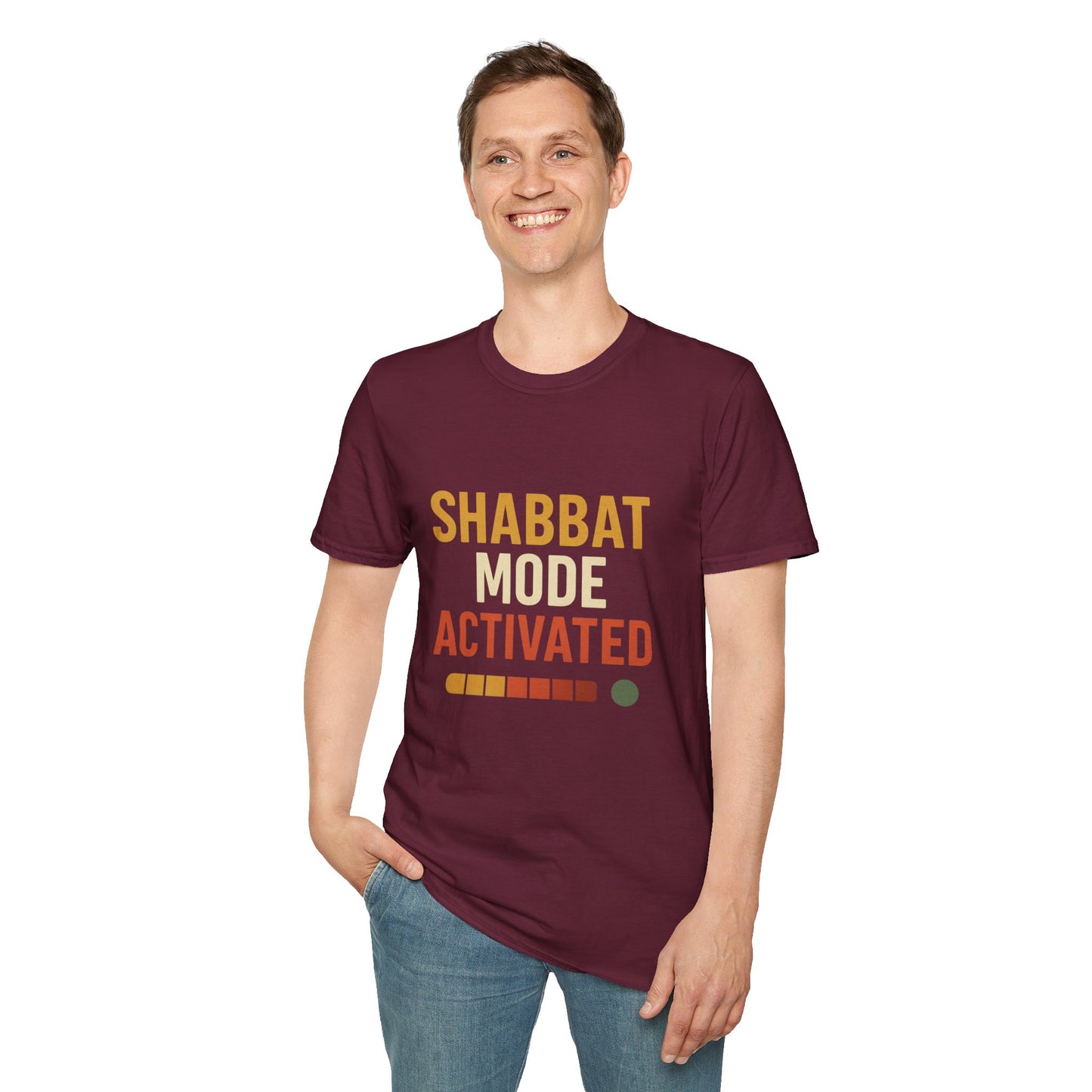 Shabbat Mode Activated - Unisex soft T-shirt, Perfect Gift for Friends
