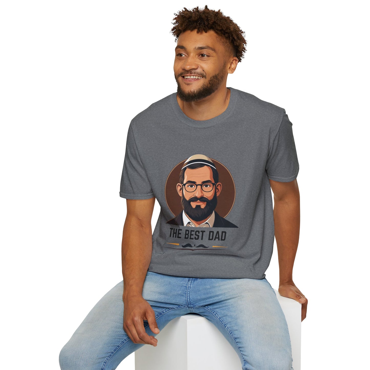 The Best (Jewish) Dad - Unisex soft T-shirt, Perfect Gift for Fathers Day