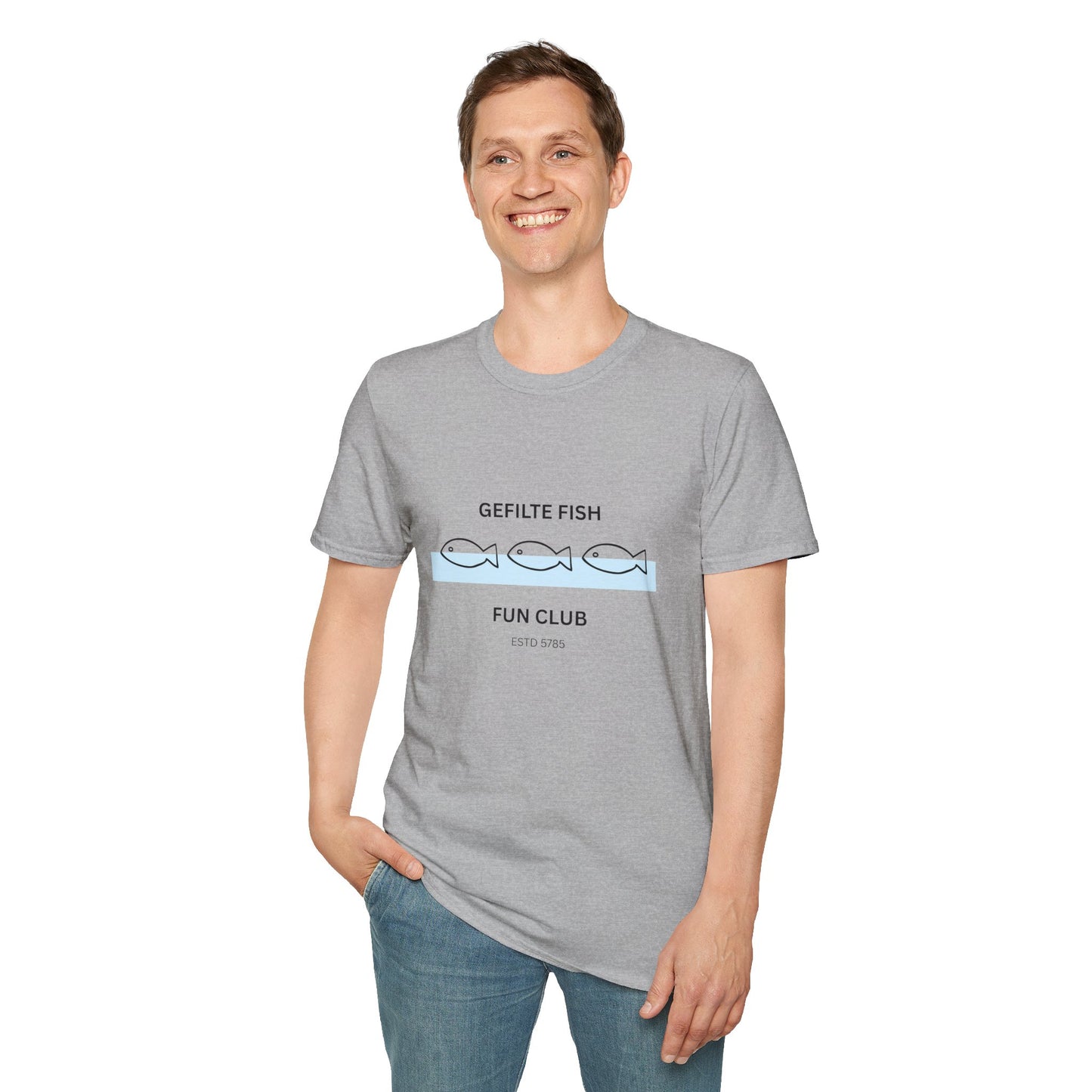 Gefilte Fish Fun Club 2 - Unisex soft T-shirt, Perfect Gift for Friends