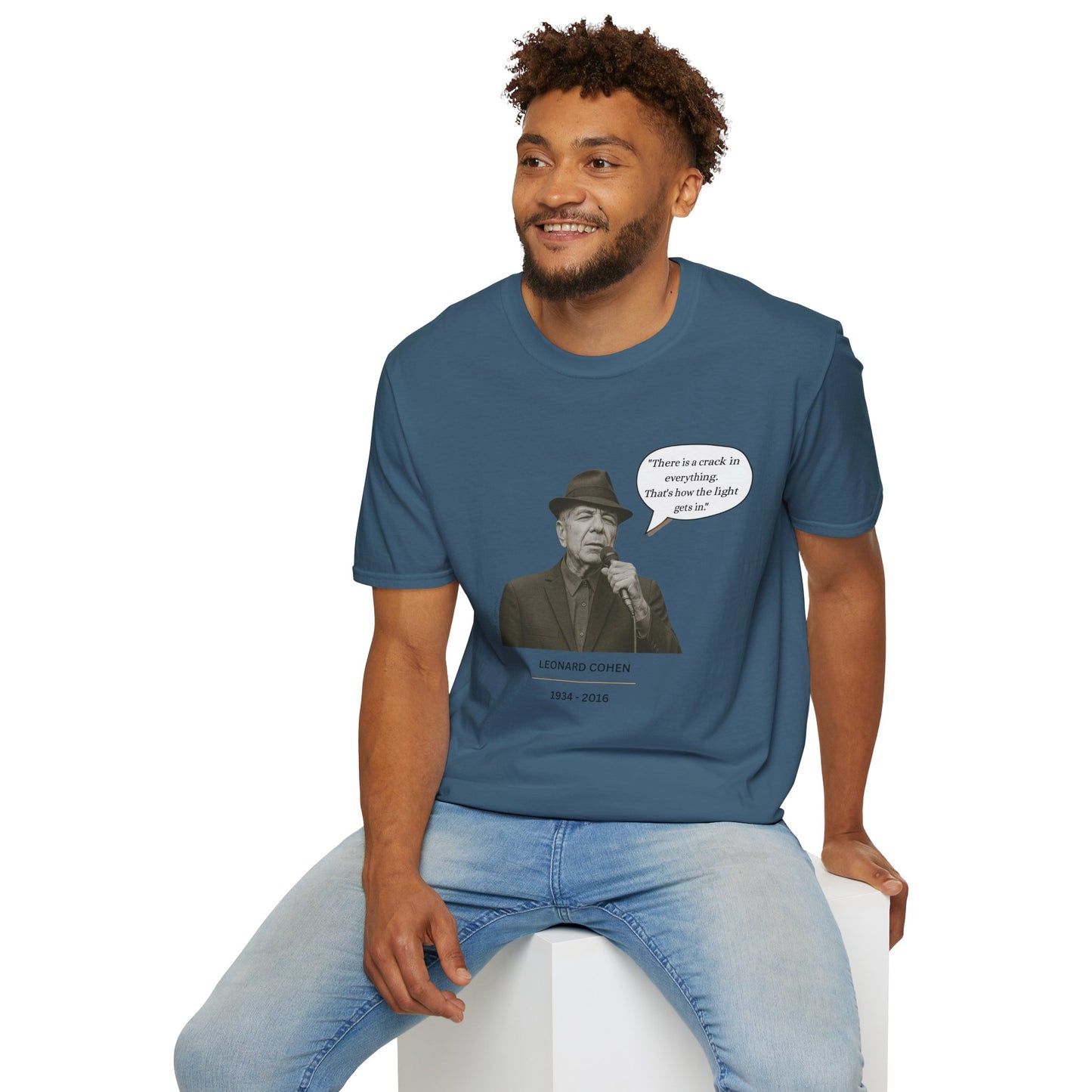 Leonard Cohen - Unisex soft T-shirt, Perfect Gift for Friends