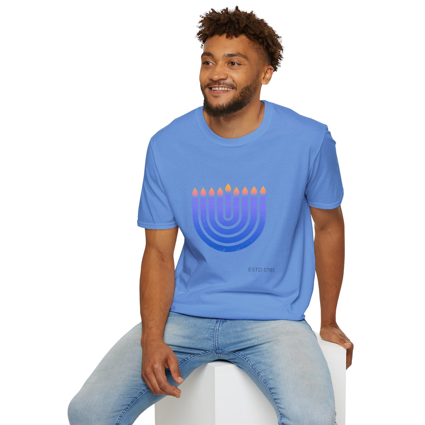 Chanukkiah - Unisex soft T-shirt, Perfect Gift for Chanukkah