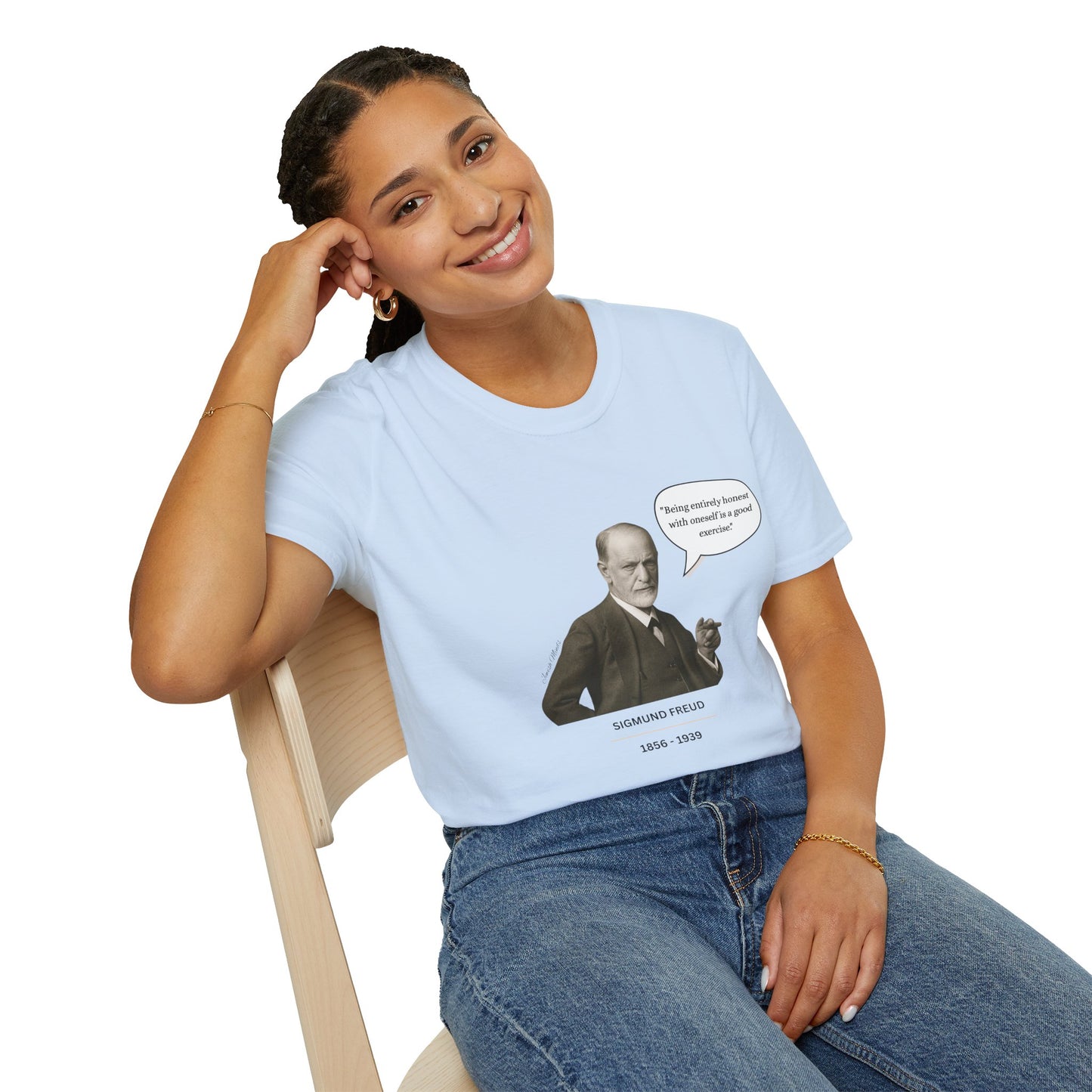 Sigmund Freud - Unisex soft T-shirt, Perfect Gift for Friends