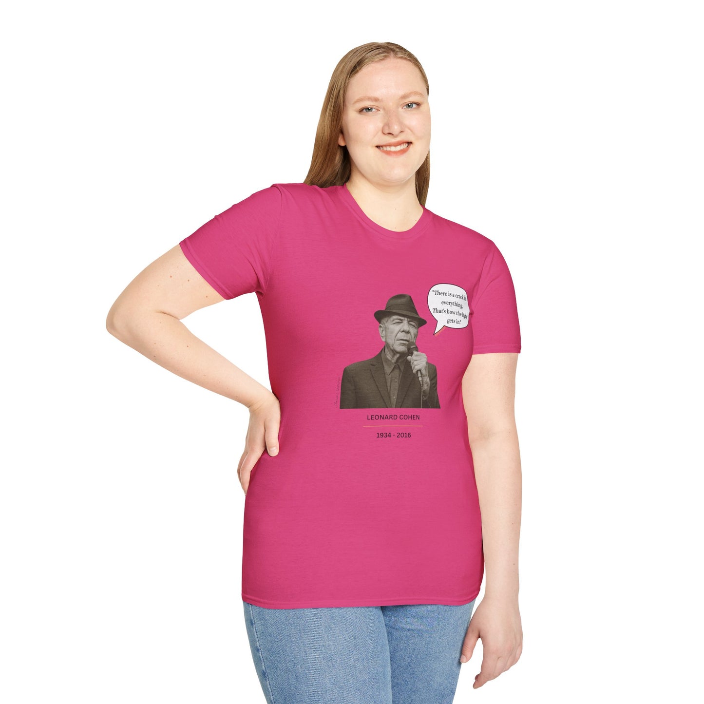 Leonard Cohen - Unisex soft T-shirt, Perfect Gift for Friends