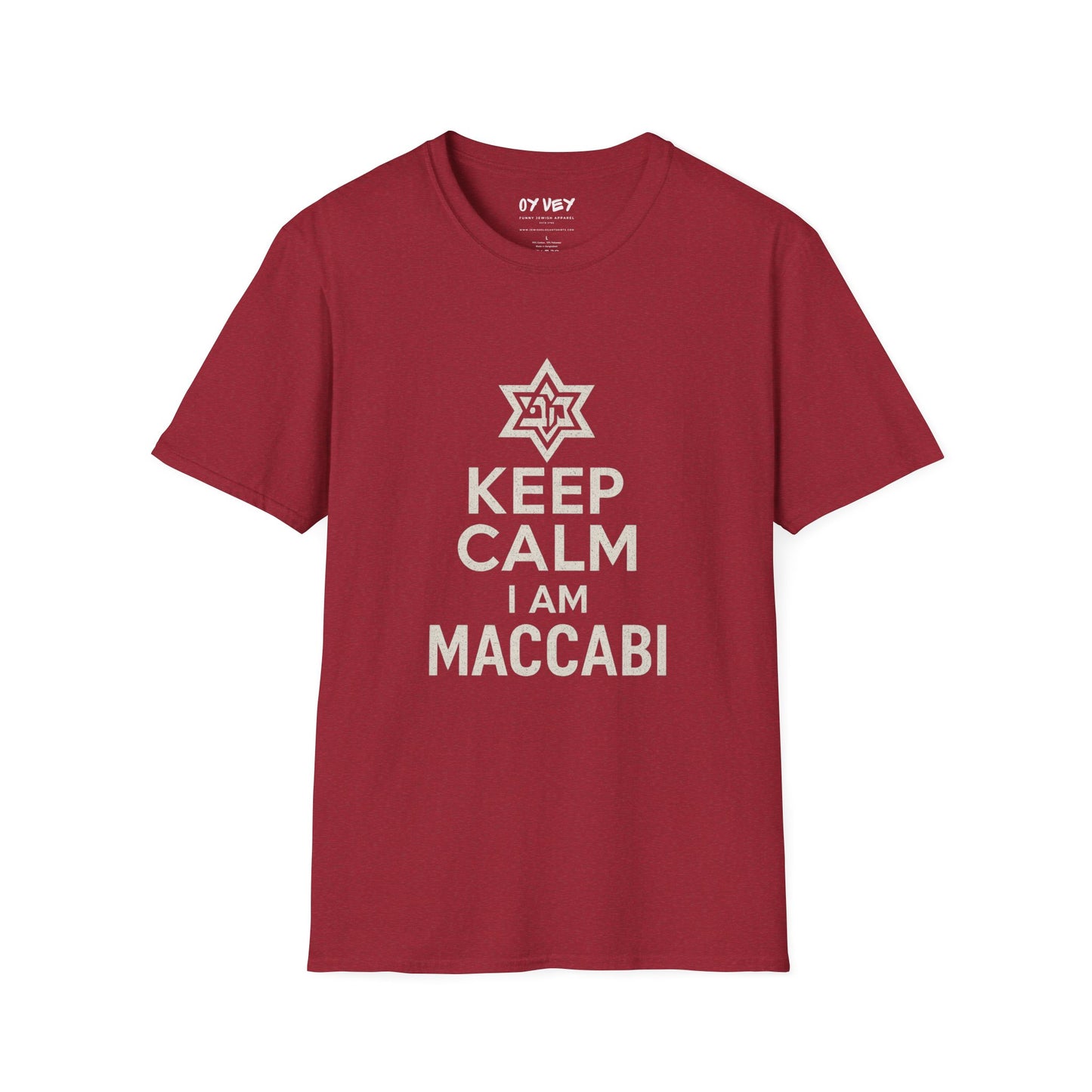 Keep Calm I am Maccabi - Unisex soft T-shirt, Perfect Gift for Maccabees