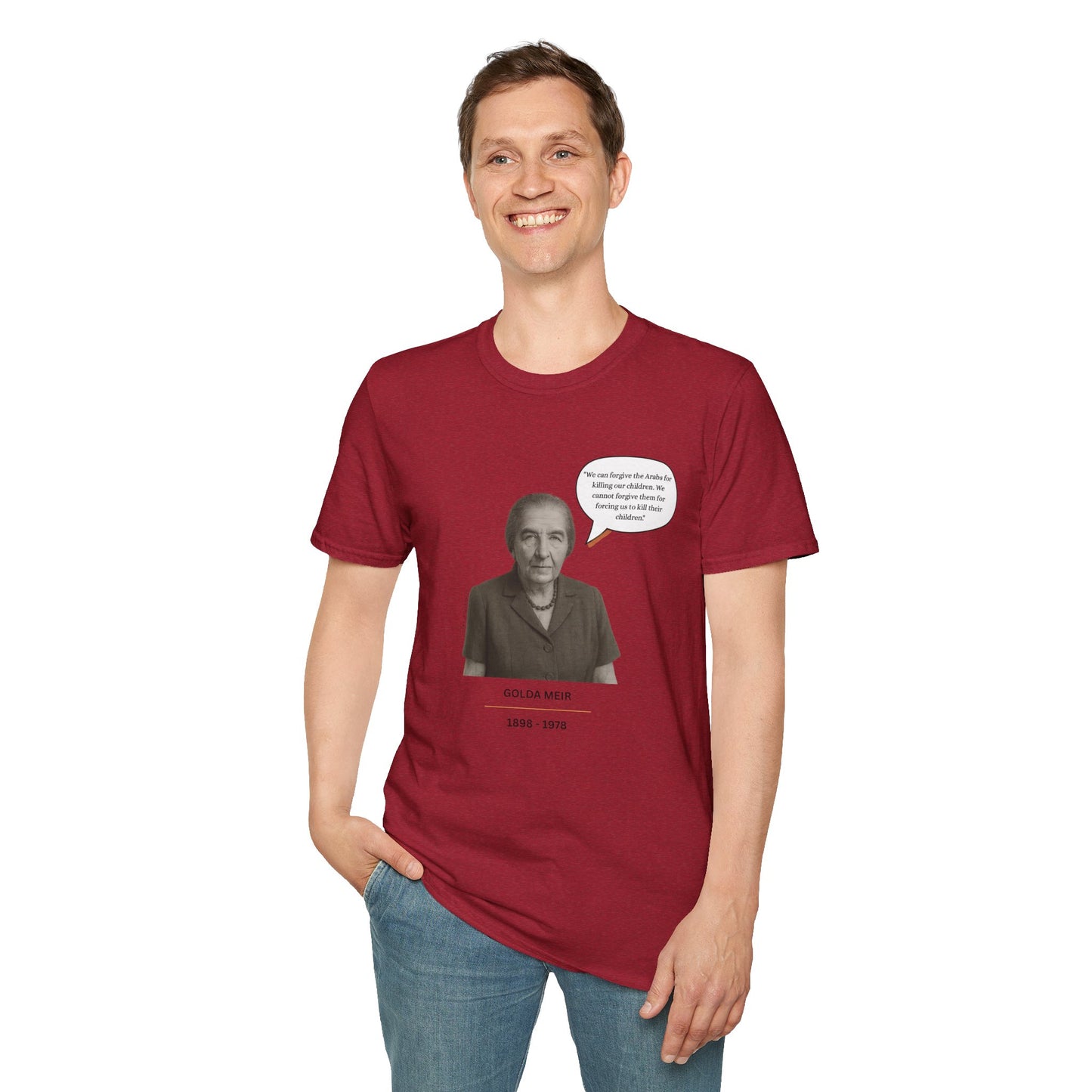 Golda Meir - Unisex soft T-shirt, Perfect Gift for Friends