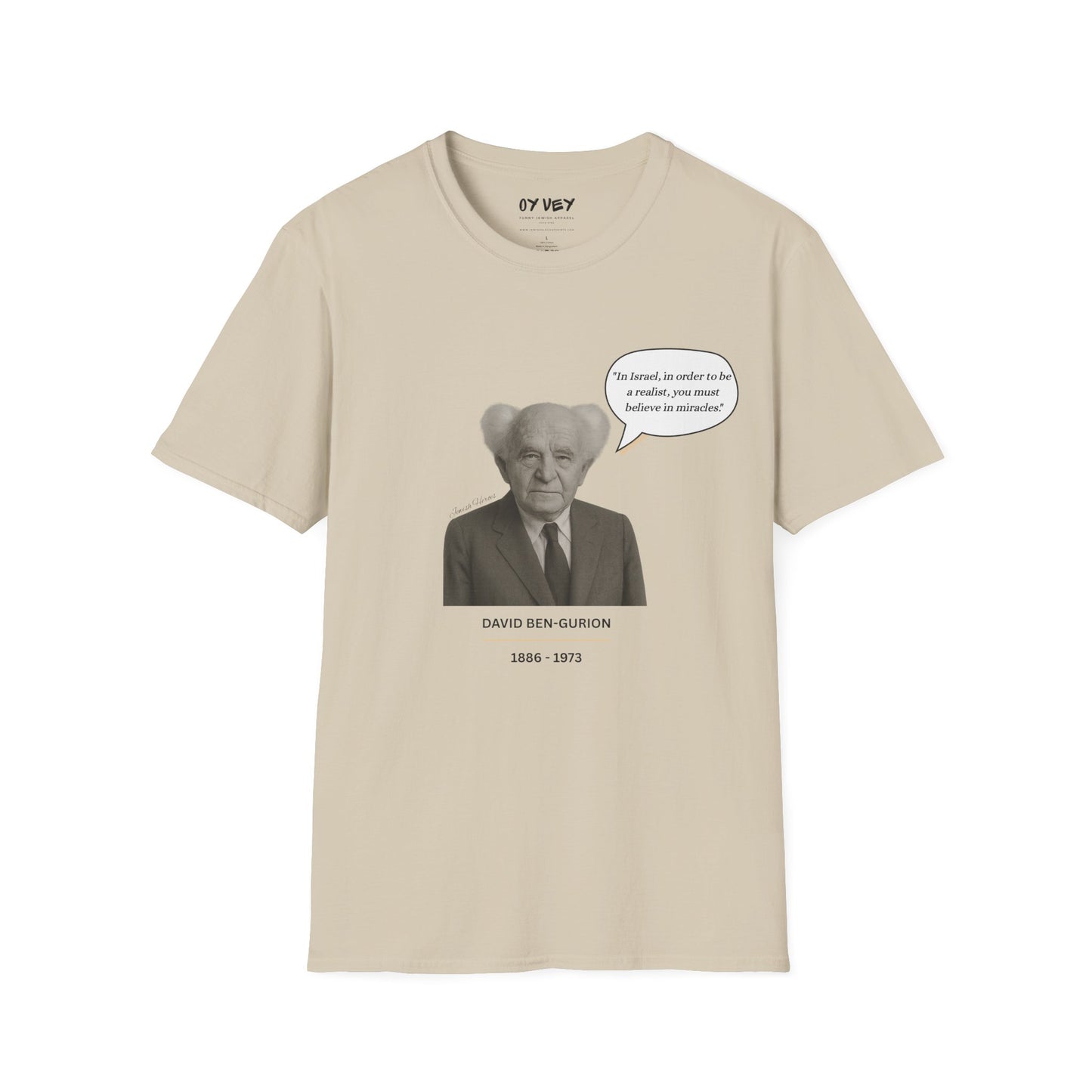 David Ben-Gurion - Unisex soft T-shirt, Perfect Gift for Friends