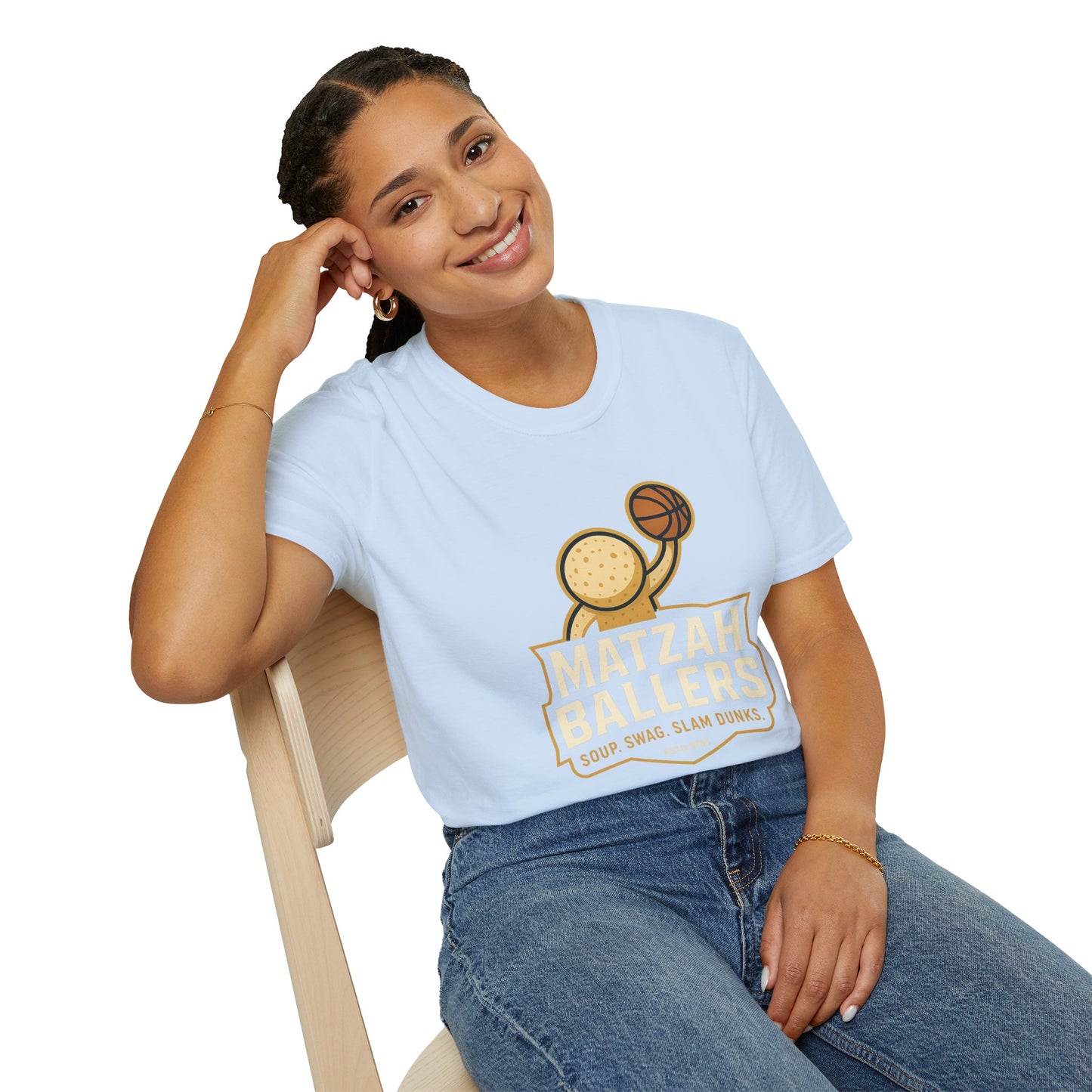 Matza Ballers - Unisex soft T-shirt, Perfect Gift for Friends