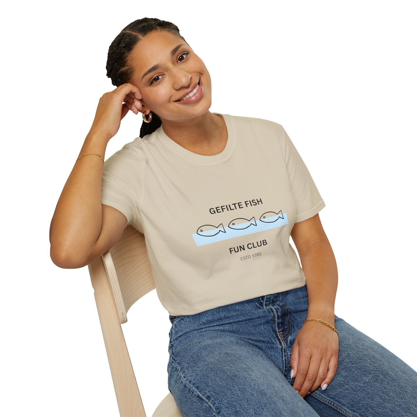 Gefilte Fish Fun Club 2 - Unisex soft T-shirt, Perfect Gift for Friends