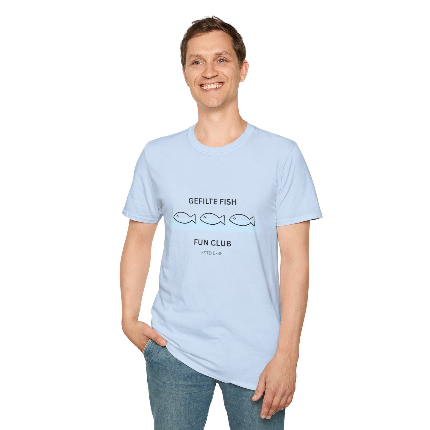 Gefilte Fish Fun Club 2 - Unisex soft T-shirt, Perfect Gift for Friends