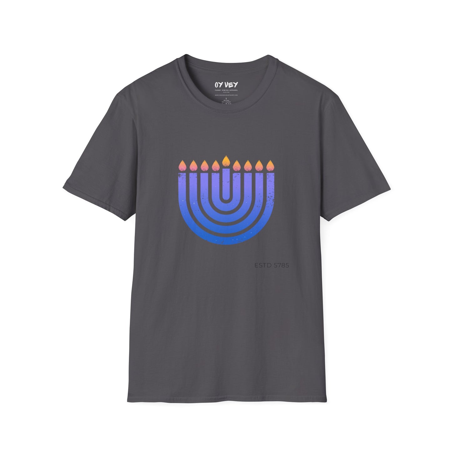 Chanukkiah - Unisex soft T-shirt, Perfect Gift for Chanukkah