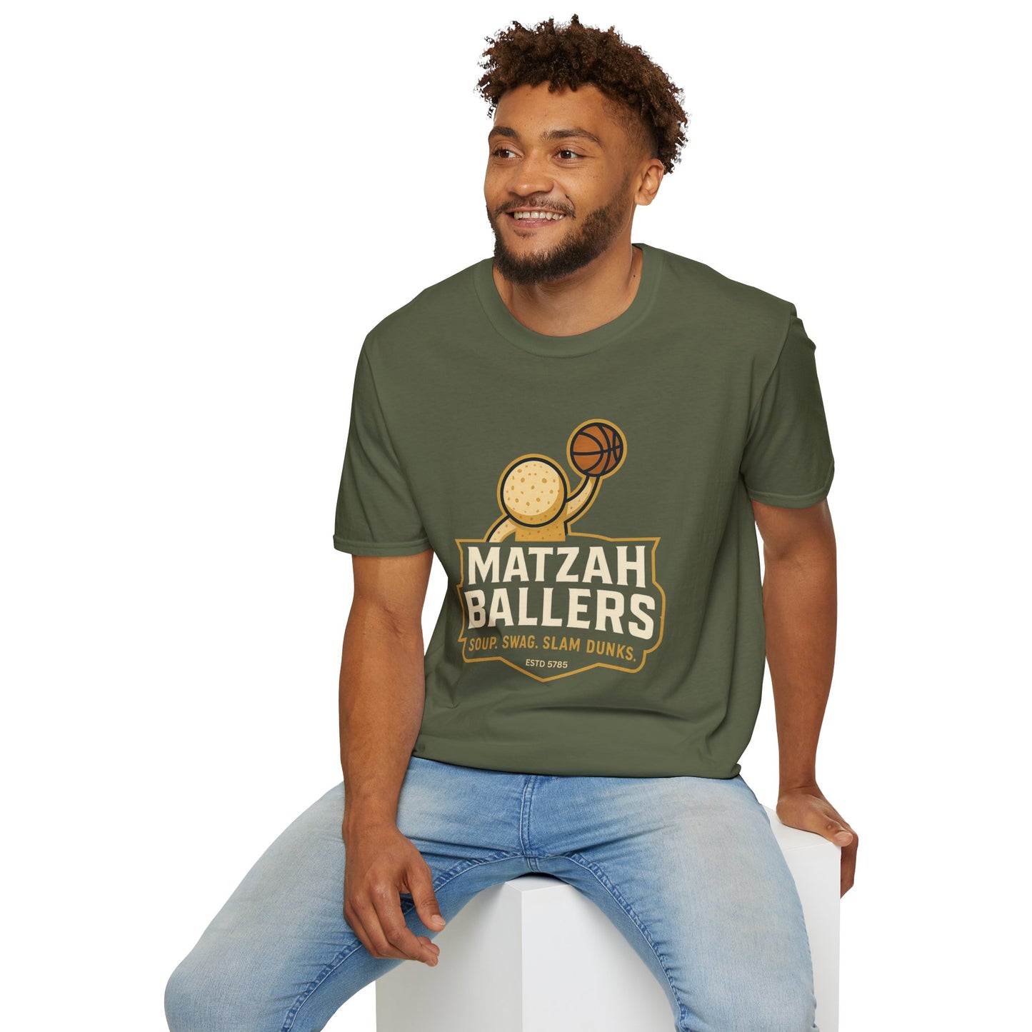 Matza Ballers - Unisex soft T-shirt, Perfect Gift for Friends