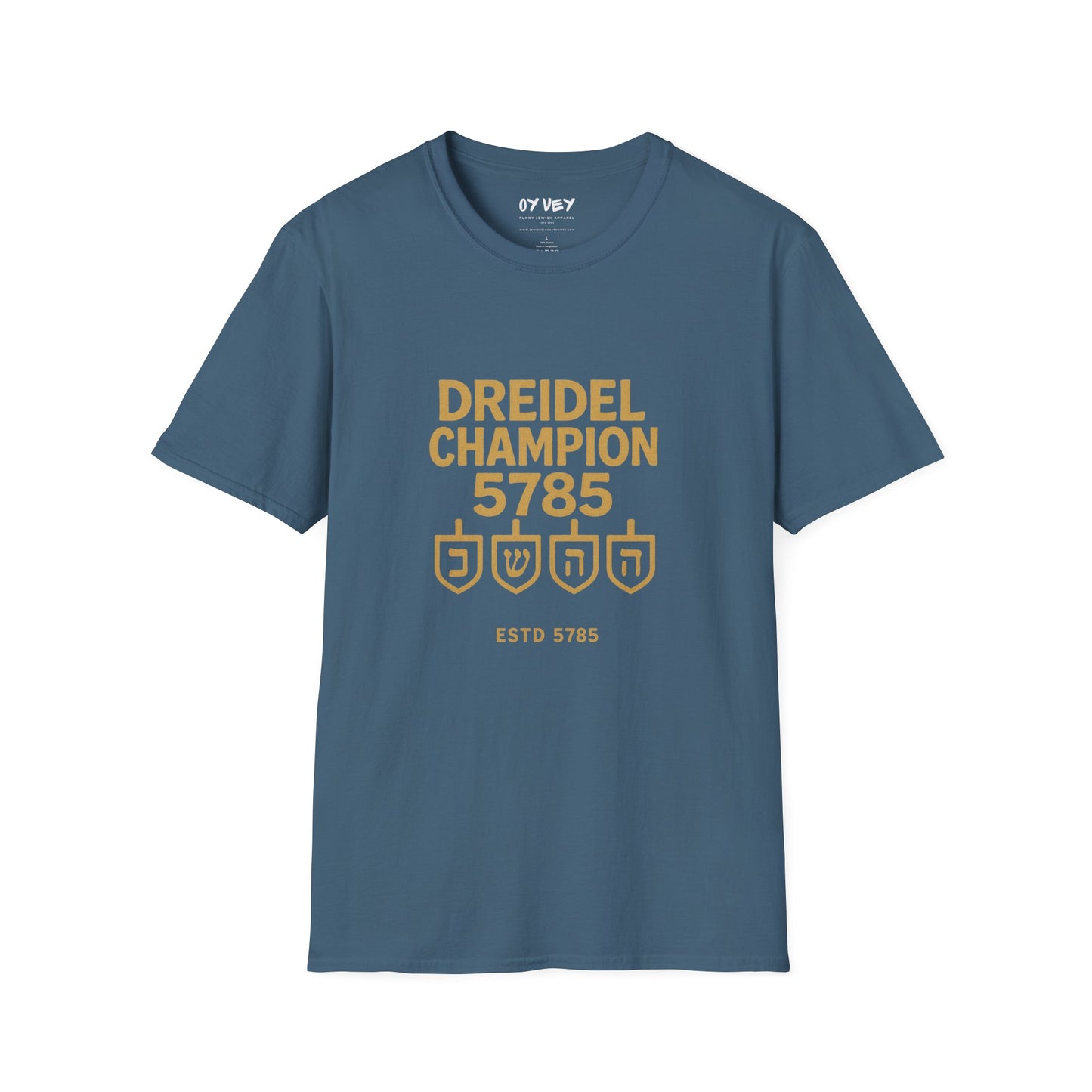Dreidel Champion - Unisex soft T-shirt, Perfect Gift for Hanukkah