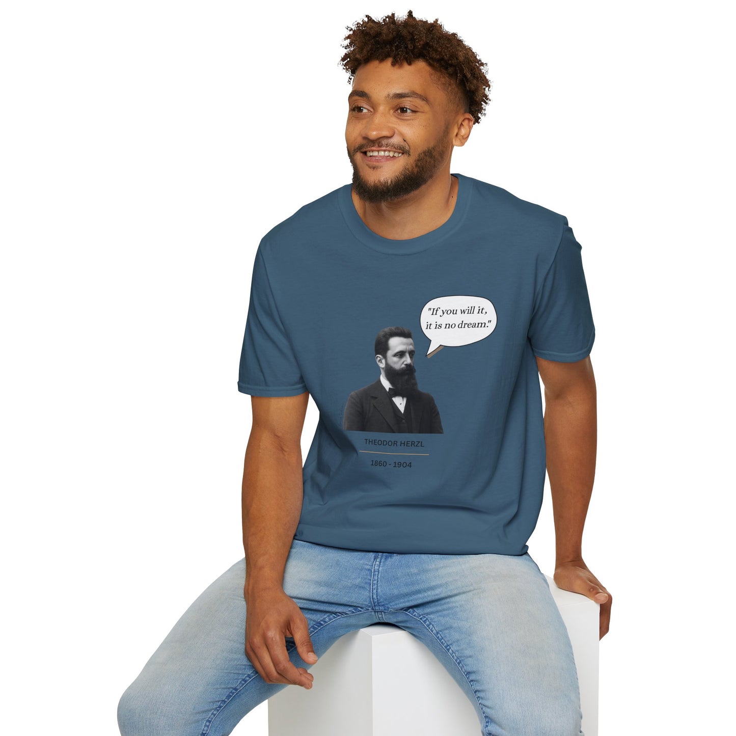Theodore Herzl - Unisex soft T-shirt, Perfect Gift for Friends
