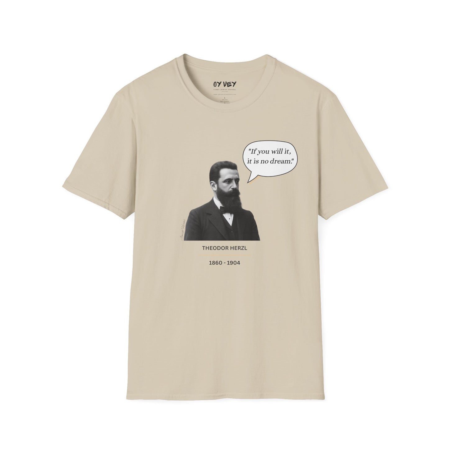 Theodore Herzl - Unisex soft T-shirt, Perfect Gift for Friends
