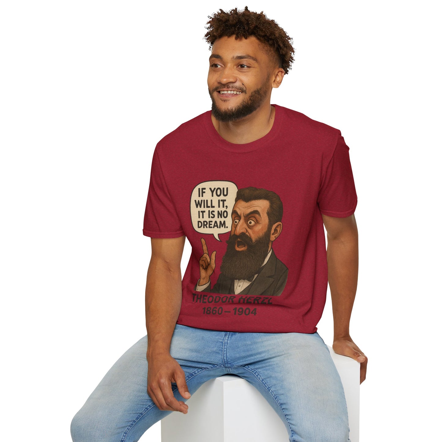 Theodore Herzl - Unisex soft T-shirt, Perfect Gift for Friends