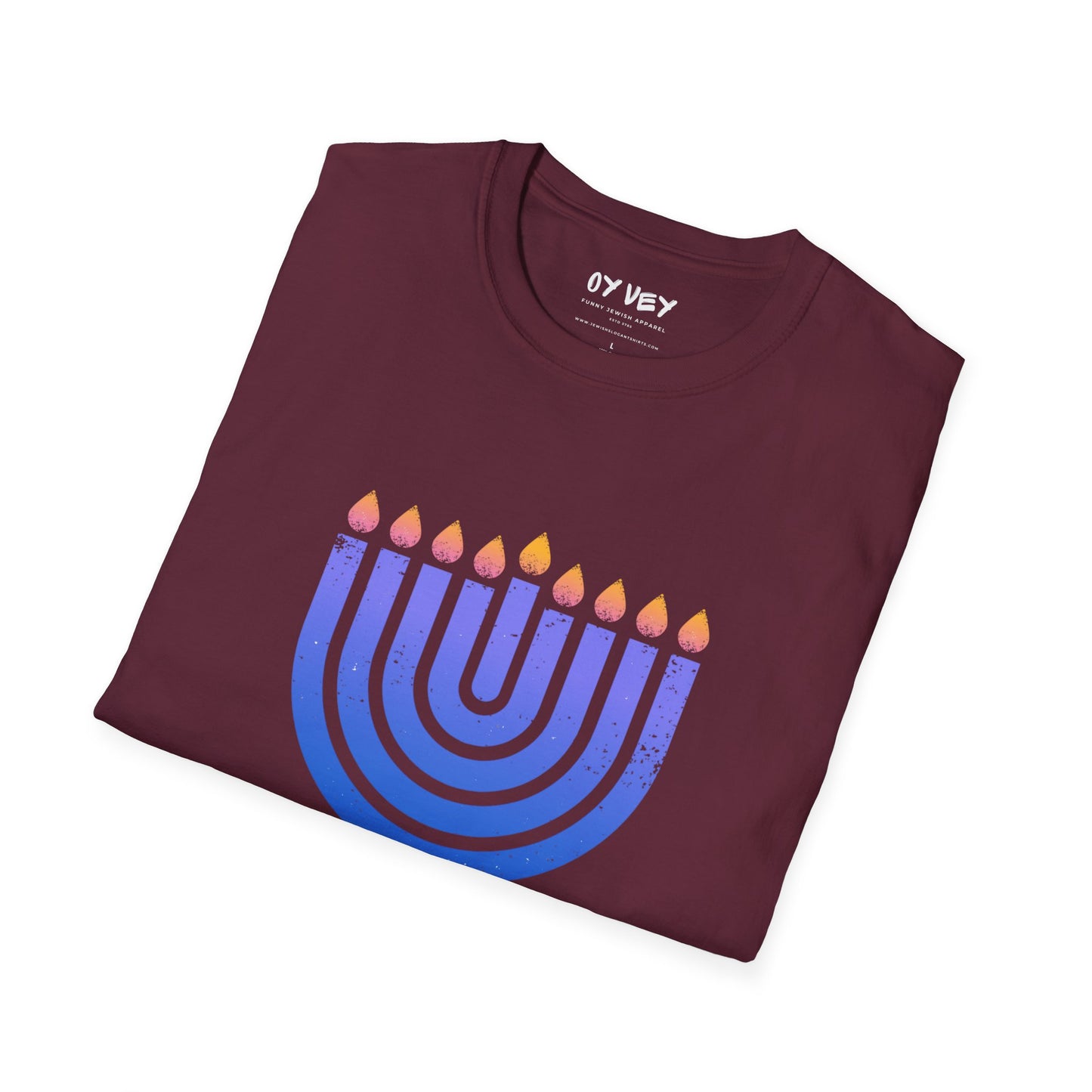 Chanukkiah - Unisex soft T-shirt, Perfect Gift for Chanukkah