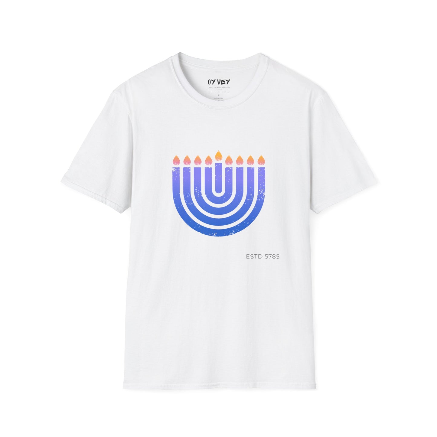 Chanukkiah - Unisex soft T-shirt, Perfect Gift for Chanukkah