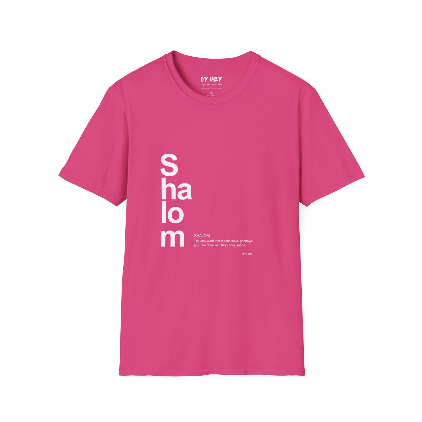 Shalom - Unisex soft T-shirt, Perfect Gift for Friends