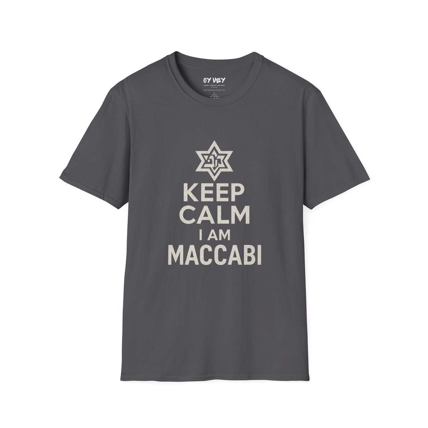 Keep Calm I am Maccabi - Unisex soft T-shirt, Perfect Gift for Maccabees