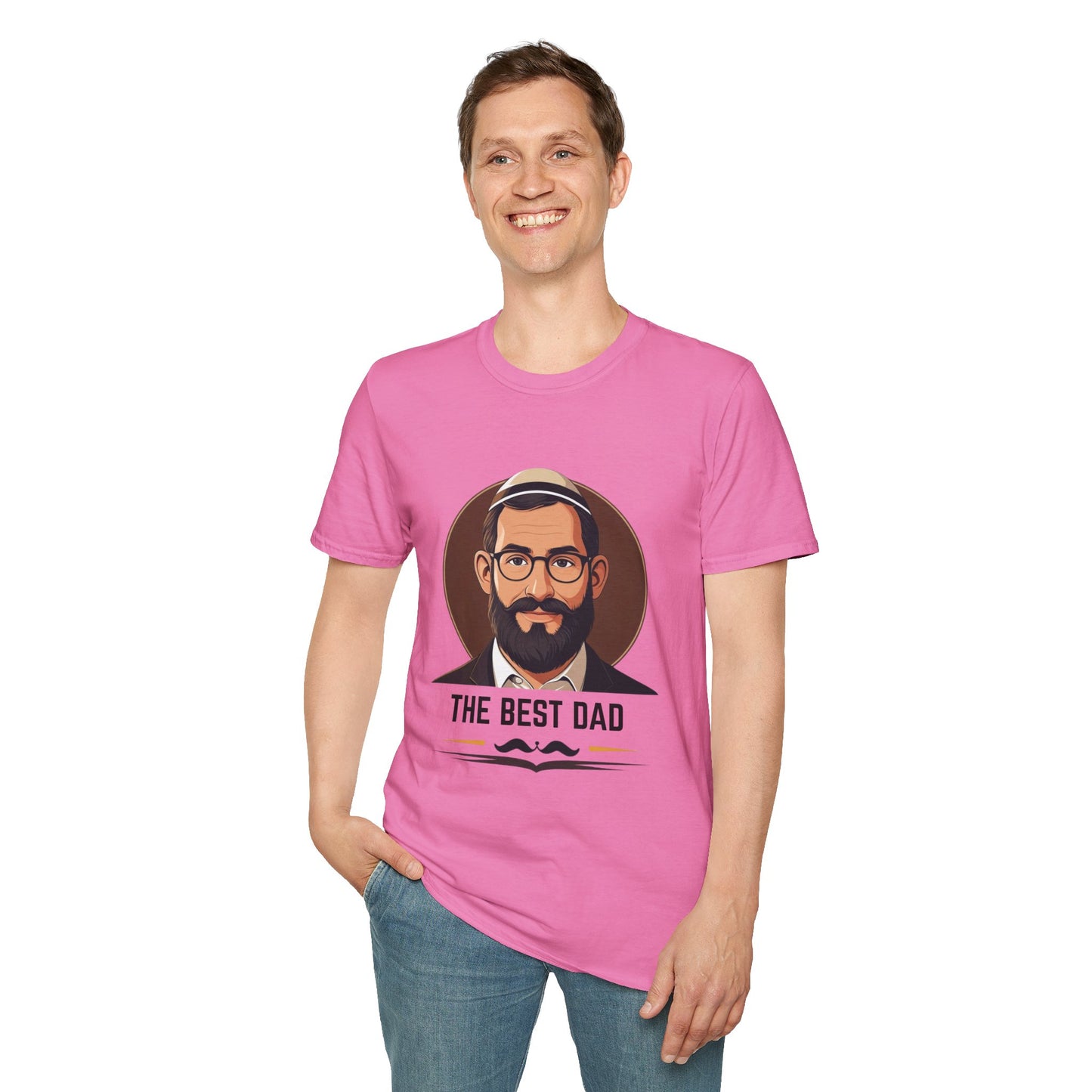 The Best (Jewish) Dad - Unisex soft T-shirt, Perfect Gift for Fathers Day