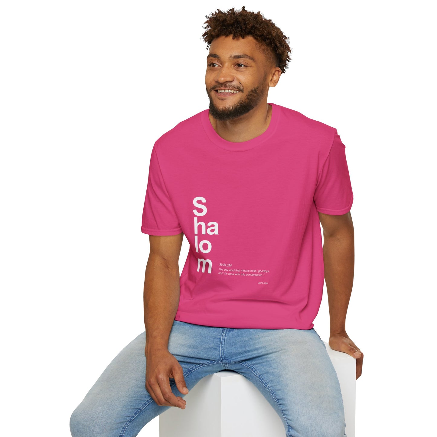 Shalom - Unisex soft T-shirt, Perfect Gift for Friends