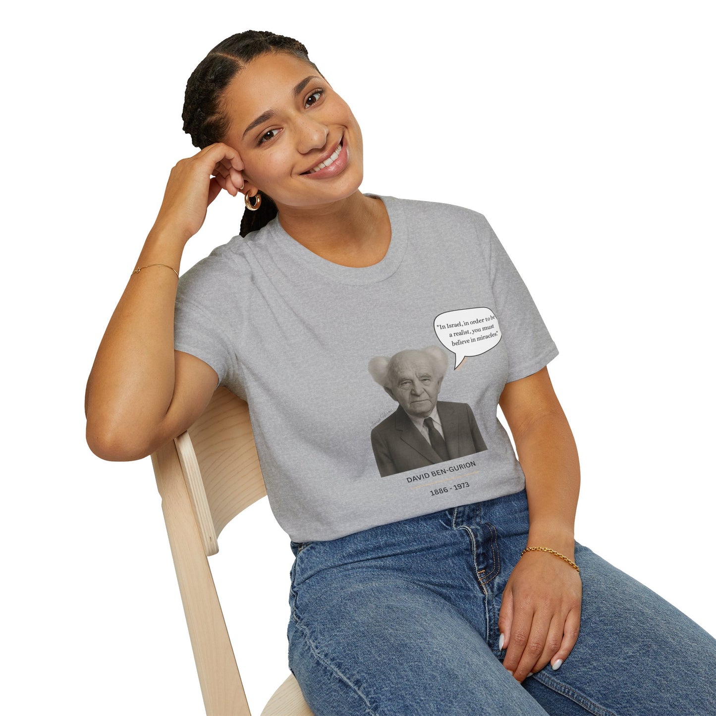 David Ben-Gurion - Unisex soft T-shirt, Perfect Gift for Friends