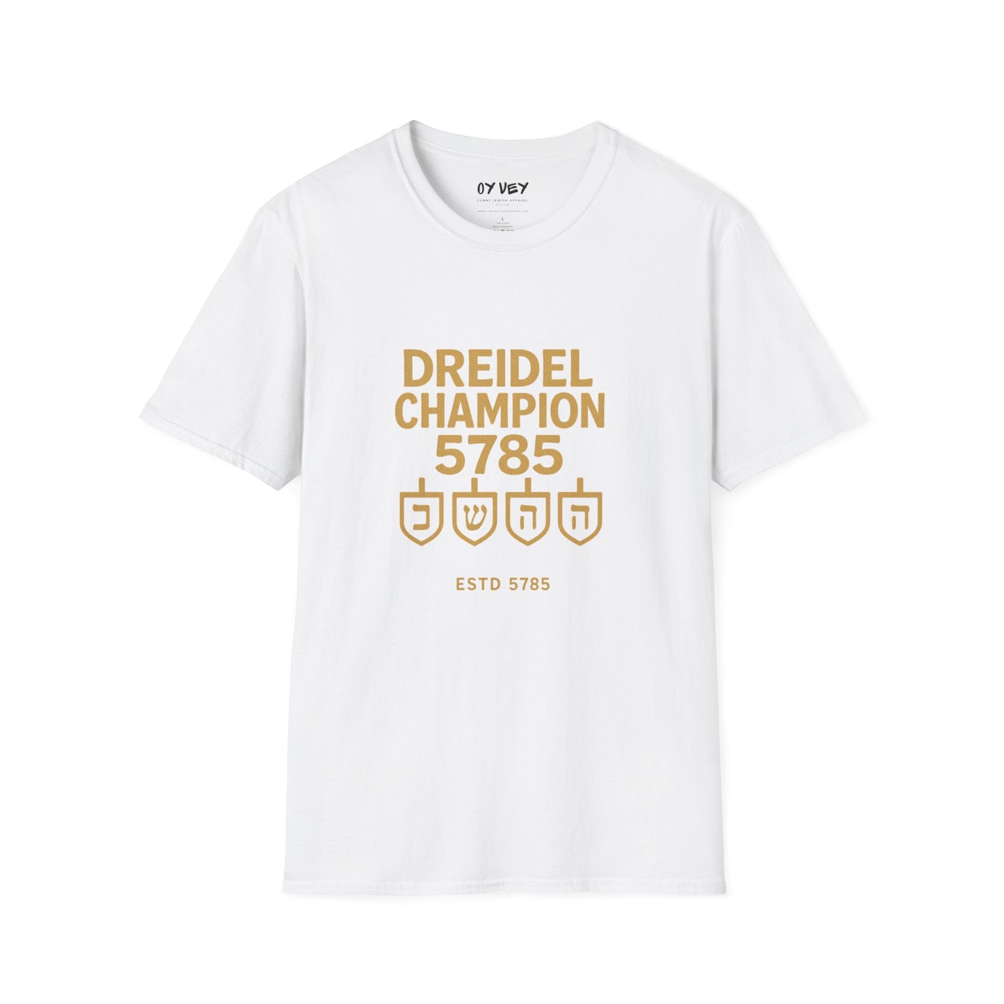 Dreidel Champion - Unisex soft T-shirt, Perfect Gift for Hanukkah