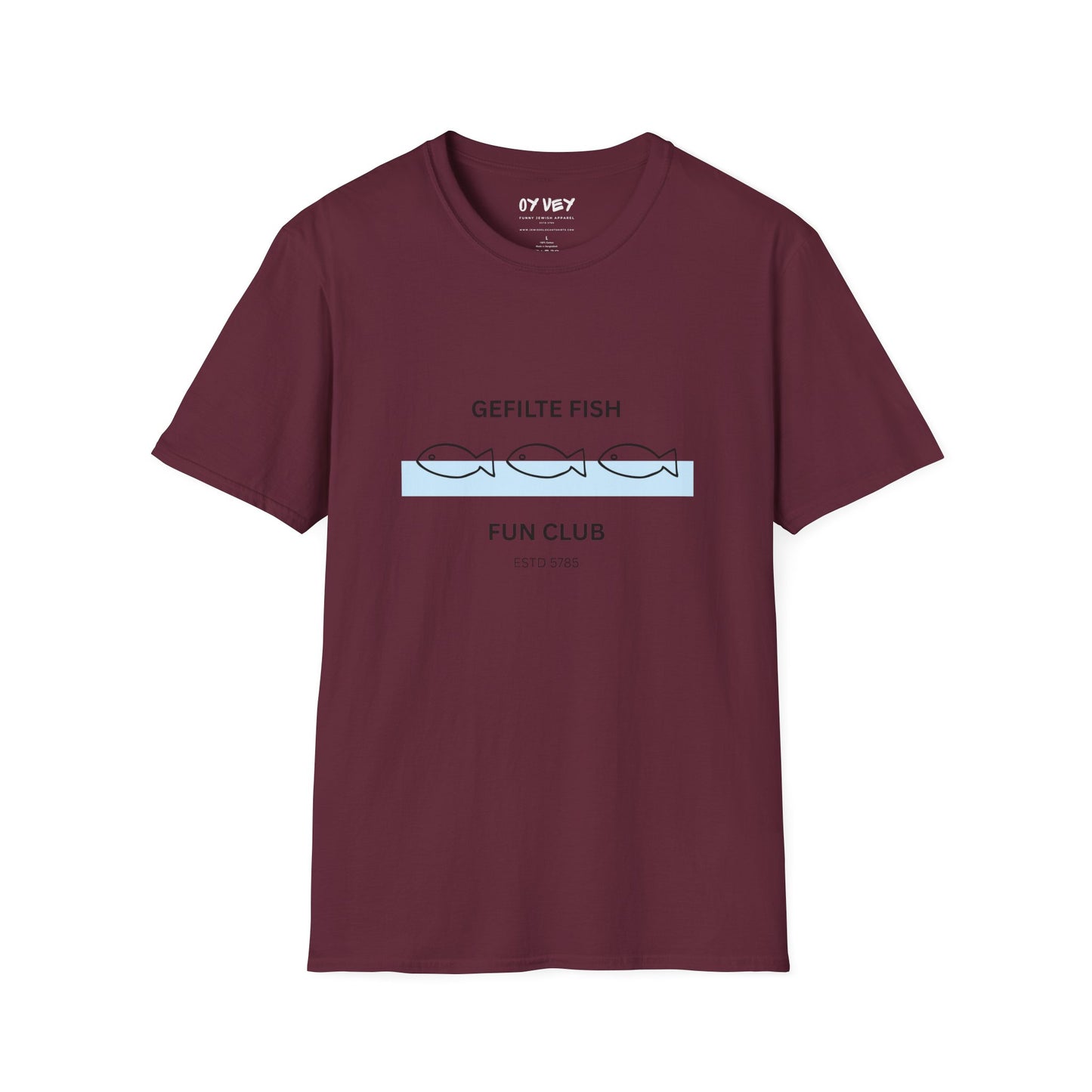 Gefilte Fish Fun Club 2 - Unisex soft T-shirt, Perfect Gift for Friends