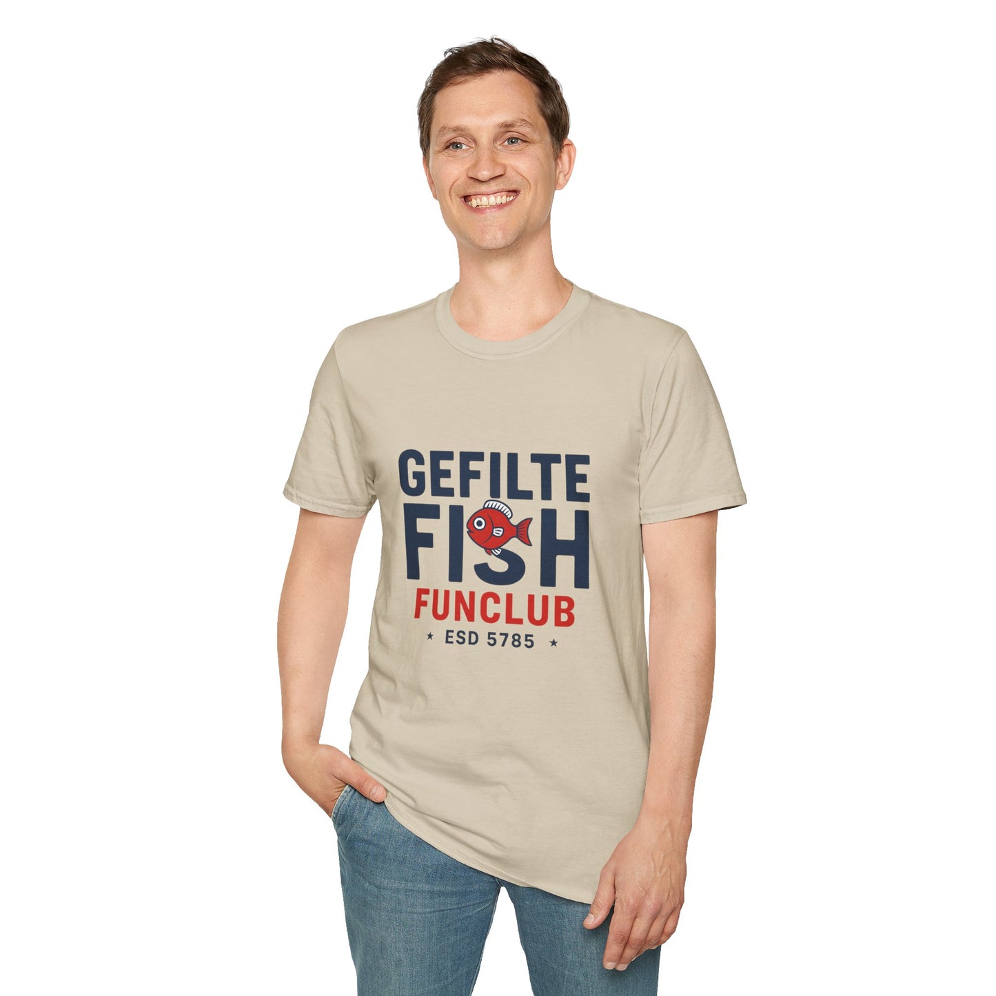 Gefilte Fish Fun Club 2 - Unisex soft T-shirt, Perfect Gift for Friends