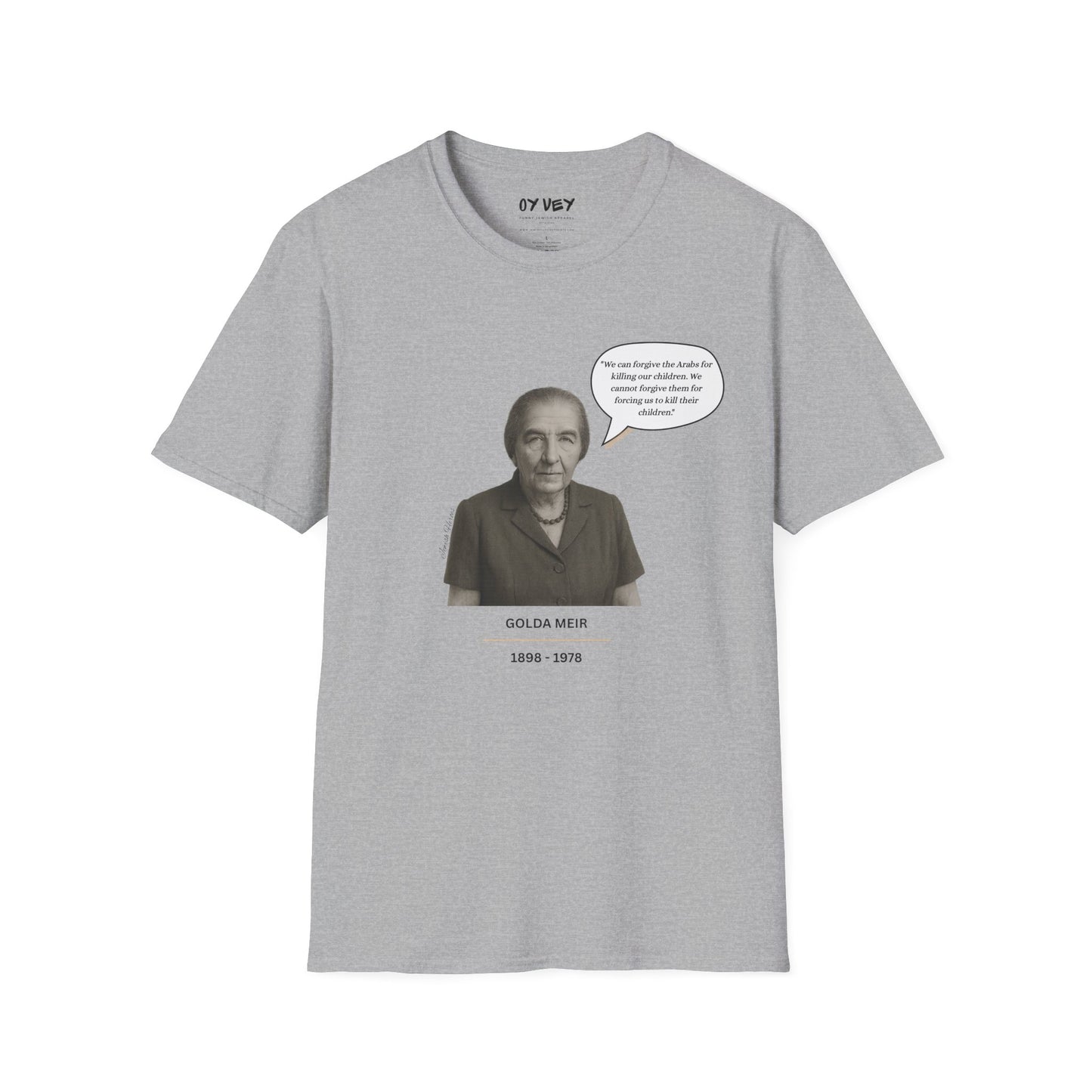 Golda Meir - Unisex soft T-shirt, Perfect Gift for Friends