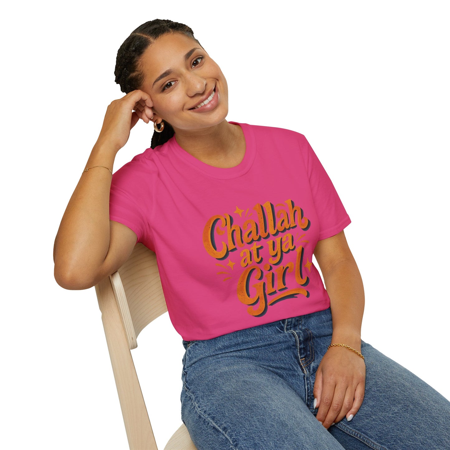 Challah At Ya Girl - Unisex soft T-shirt, Perfect Gift for Challah Bake